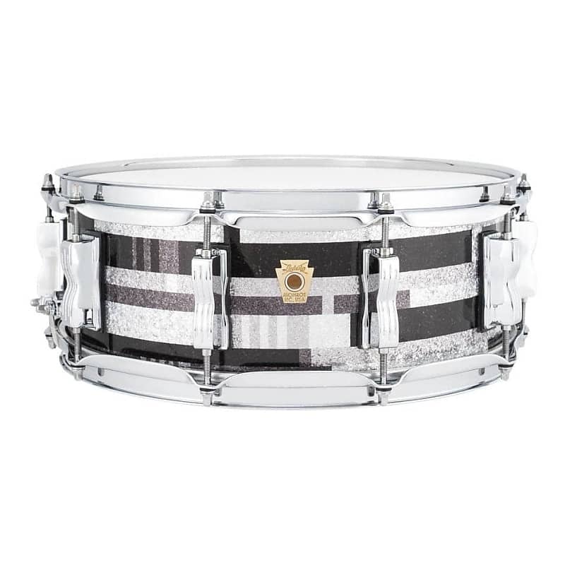 Ludwig Classic Maple Snare Drum 14x5 Digital Black Sparkle image 1