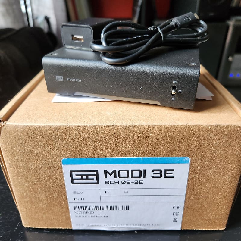 Schiit Modi 3E DAC, black, w/ original cables/PSU/box | Reverb