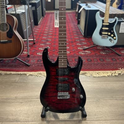 Ibanez GRX70QA-TRB Gio RX Series 2010s - Transparent Red Burst for sale