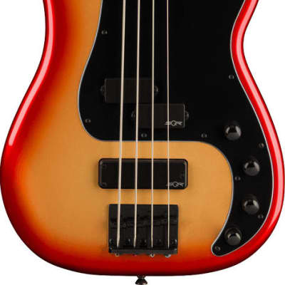 Squier Contemporary Active Precision Bass PH, Laurel Fingerboard, Black Pickguard, Sunset Metallic image 1