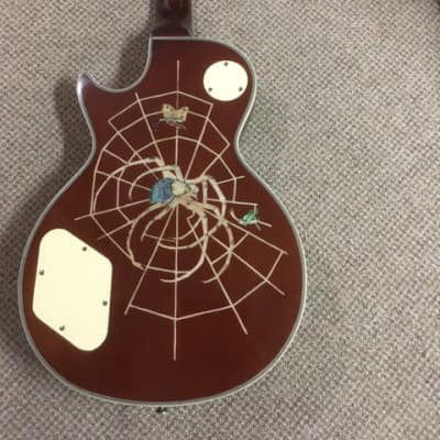 Custom Custom LP Jr  style guitar ! MOP Spider Inlays ! 1990 Various image 4