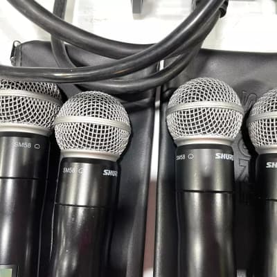 Shure UR4D+ Dual H4 Wireless Receiver W/(2)UR2 Handheld Transmitters #2418 (One) image 16