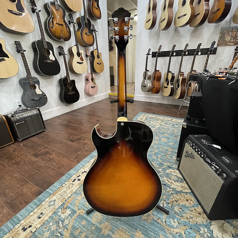 Washburn J3TSK Jazz Florentine Cutaway Electric Guitar Tobacco Sunburst