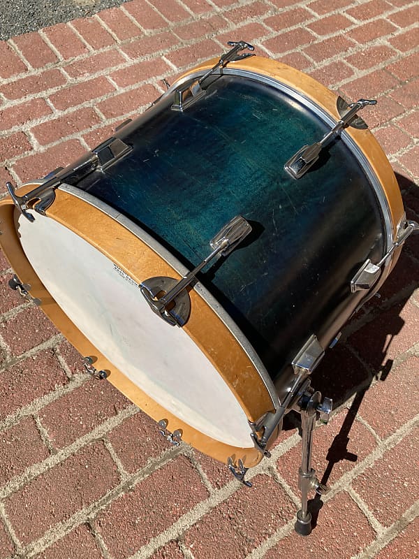 Unknown 14x20" Bass Drum with Keller Shell 1996 Dark Blue Reverb