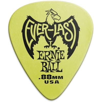 Ernie Ball .88mm Light Green Everlast Guitar Picks (P09191) 12 Pack image 2