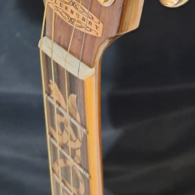 Blueberry  NEW IN STOCK Handmade TENOR Guitar Celtic Motif image 5