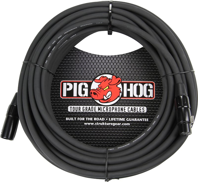 Pig Hog 8mm Mic Cable, 30ft XLR image 1