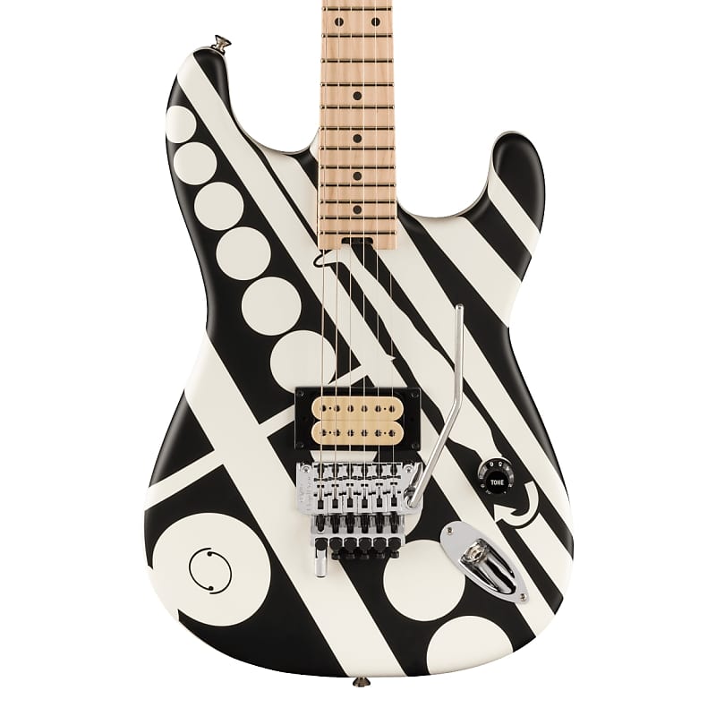 EVH Striped Series Circles - White and Black - PREORDER image 1