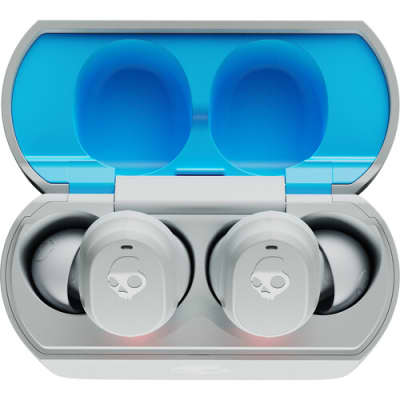 Skullcandy Mod True Wireless In-Ear Headphones (Light Gray/Blue) image 3