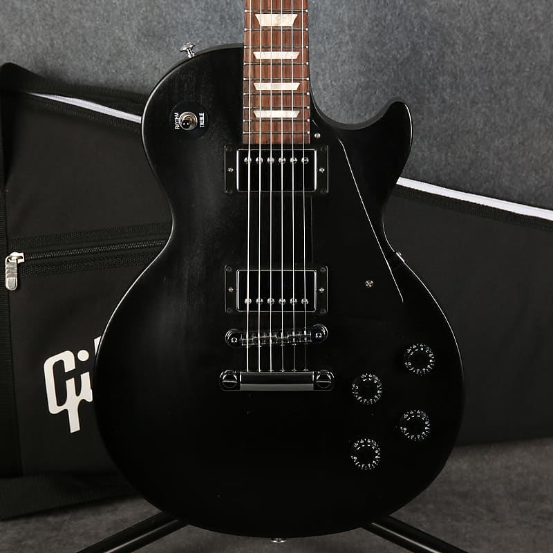 ギター GIBSON LES PAUL STUDIO FADED 2016 BLACK Gibson Les Paul Studio Faded T Satin Ebony 2016 – Chicago Music