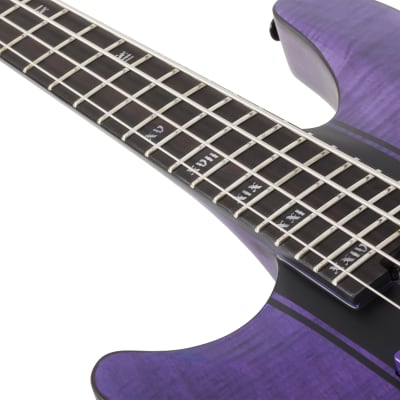 Schecter C-4 GT Bass LH Satin Trans Purple image 10