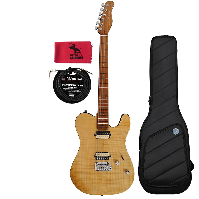 Sire Larry Carlton T7 FM Natural Guitar w/ Gig Bag, Cable