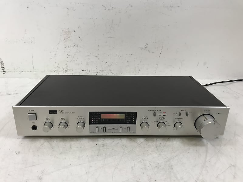 アンプ Sansui C-77 Sansui B-77 C-77 Stereo Power Amplifier (1980-83) - YouTube
