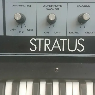 Crumar Stratus 1982 Black organ analog synth SUPER RARE image 3