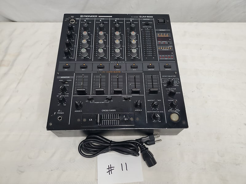Pioneer DJM-500 4 Channel DJ Mixer #11 Good Used Working Condition