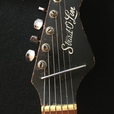 1960’s Strad O Lin Electric guitar Aged tobacco finish image 13