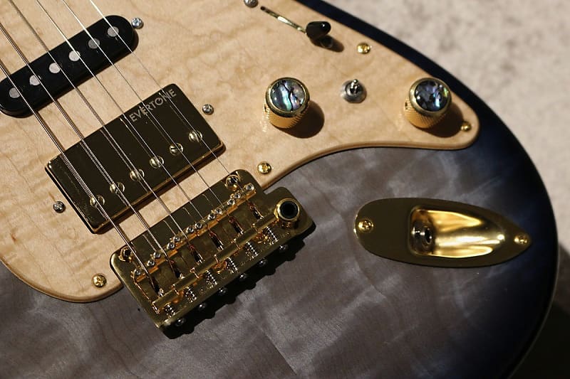 ギター Kino frawdit 22F SSH Ash/Flame Tochi Top Kino frawdit 22F SSH Ash/Flame Tochi Top/Evertone PU Trans