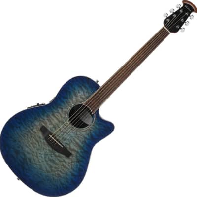 Ovation CS28P-RG Celebrity Standard Exotic SS A/E Guitar, Caribbean Blue image 2