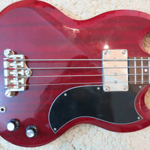 2000s Epiphone EB-0 Bass Cherry Wine Red Immaculate Condition