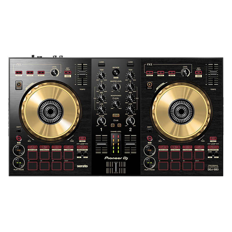 Pioneer DJ DDJ-SB3-N 2-Deck Serato DJ Controller w/ Built-in Filtering,  Gold | Reverb