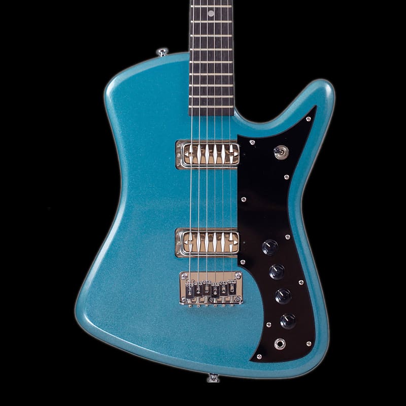 Eastwood Airline Bighorn Electric Guitar - Metallic Blue image 1
