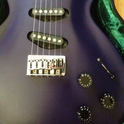 1993 Edwards by ESP Gothic Purple LP Shaped Superstrat Guitar w Premium USA Hardshell Case MIJ Japan image 5