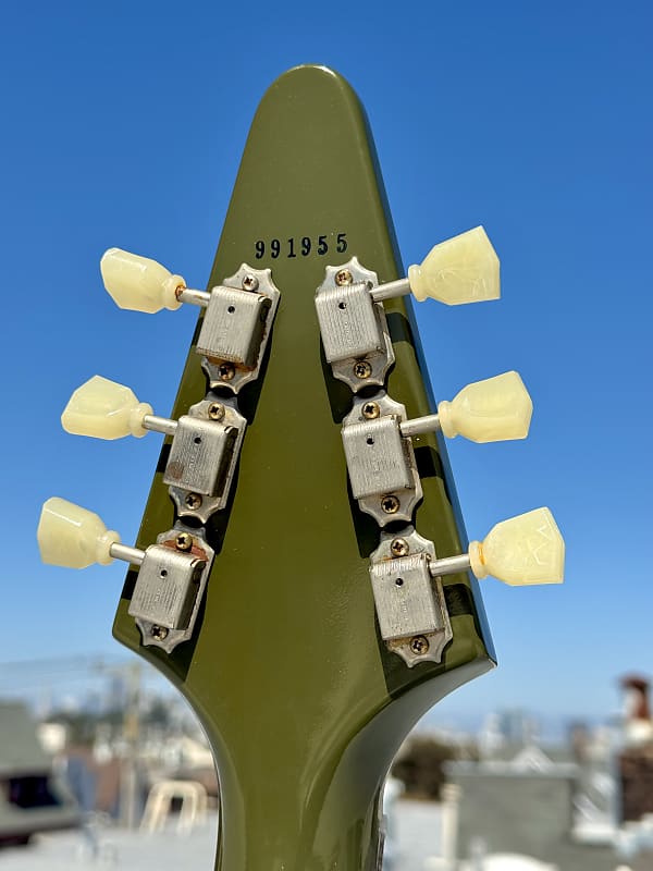 Gibson Custom Shop '59 Flying V VOS - Olive Drab Green | Reverb