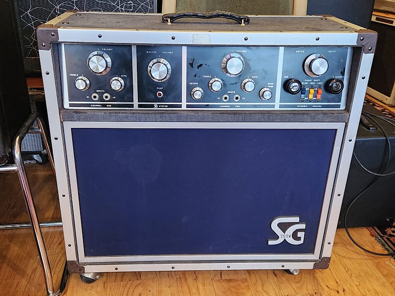 Vintage 1970s SG Systems SG212 (Gibson/CMI Electronics) 100W 2x12" Guitar Combo Amplifier - COOL FIND image 1