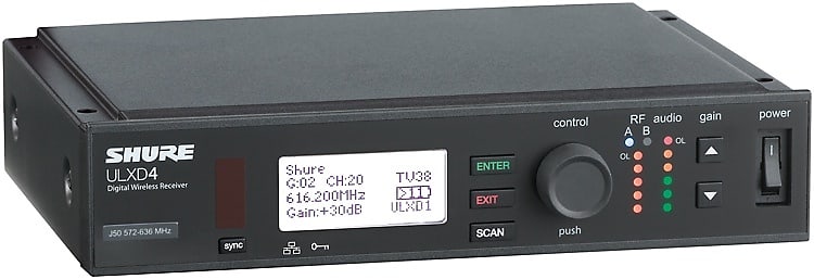 Shure ULXD4 Digital Wireless Receiver - H50 Band image 1
