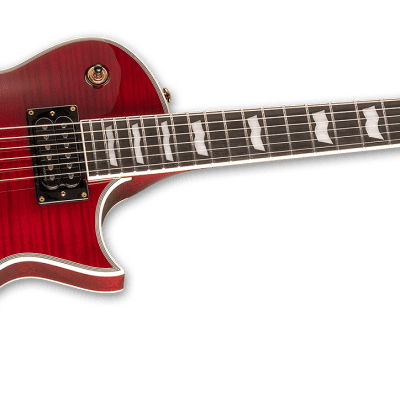 ESP LTD EC-1000T CTM FM See Thru Black Cherry Electric Guitar + ESP Hard Case image 4