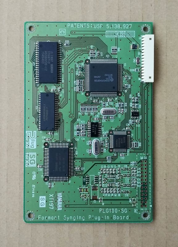 Yamaha PLG-100 SG Formant Synging expansion card for MU CS S-series  synths FS1