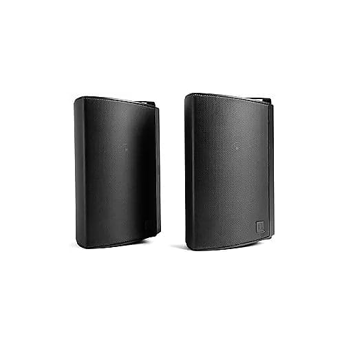 Definitive Technology Dymension AW-450 Outdoor Speaker (Black, Pair), Two-Way Surface Mount Wired Speakers, 4.5" Woofer, 1? Tweeter, & 4.5"x6? Passive Bass Radiator, IP66 All-Weather Outdoor Speakers image 1