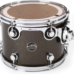 DW Performance Series Mounted Tom - 9 x 12 inch - Pewter Sparkle FinishPly image 5