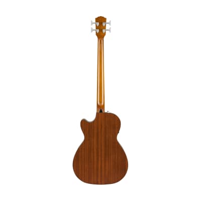 Fender CB-60SCE Acoustic Bass Guitar w/Cutaway & Electronics, Laurel FB, Natural image 2