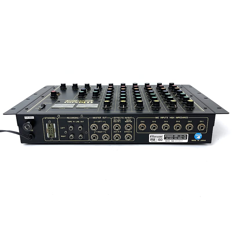 MAXON RM-60 ミキサー maxon Maxon (Ibanez) RM-60 Rotary 6 Channel Mixer Rare Vintage