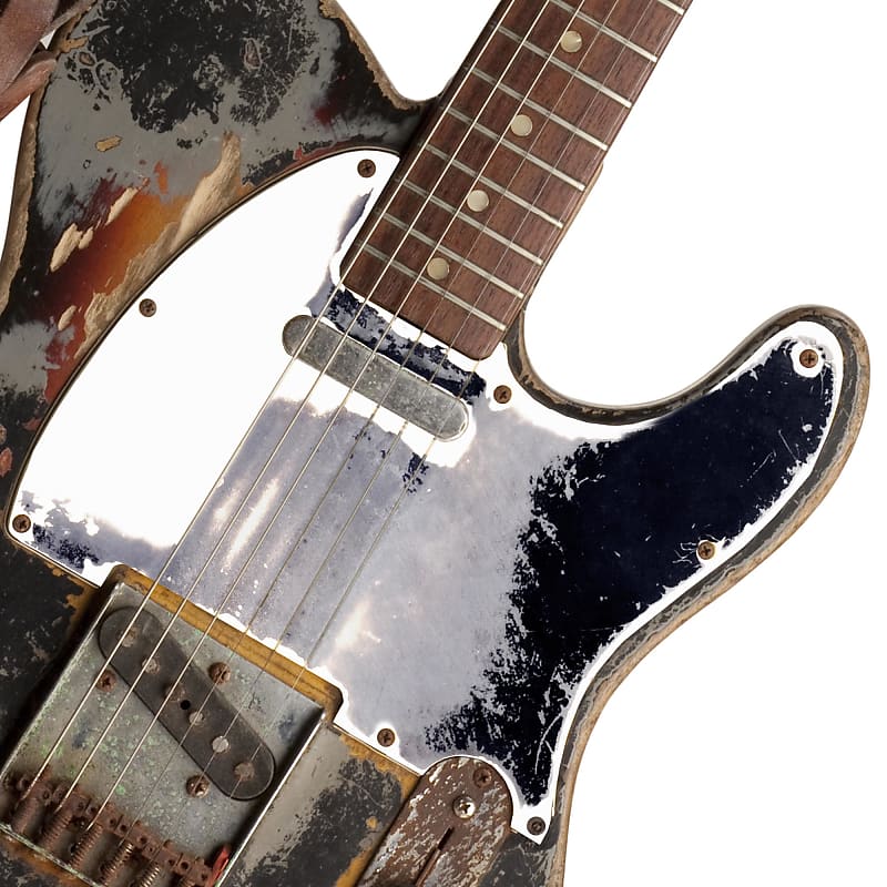 Strummer Telecaster guitar custom relic aged replica | Reverb