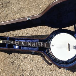 IIDA 5 String 1976 Banjo with hard case image 1