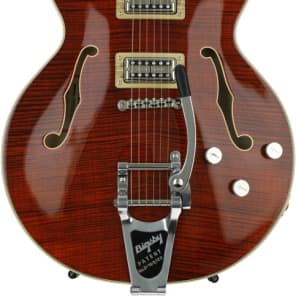 Gretsch G6609TDC Players Edition Broadkaster Center Block - Bourbon Stain  Bigsby Tailpiece image 7