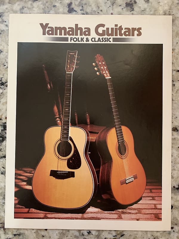 Yamaha Folk & Classic Guitar Catalog 1977 Reverb