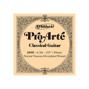 D'Addario J4505 Pro-Arte Nylon Classical Guitar Single String Normal Tension Fifth String