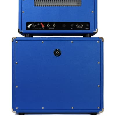 PRE-OWNED TYLER WORKS RETRO PT-14 ELECTRIC BLUE -ALL TUBE AMP  Head & Cabinet VIDEO STYLE! image 3
