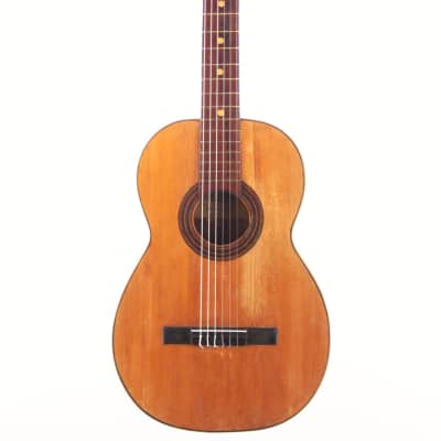 Juan Galan Caro 1896 romantic guitar - rare and collectable - disciple of Antonio de Lorca + video image 1