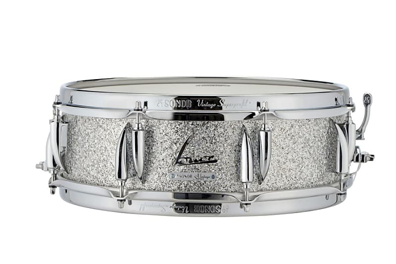 Sonor Vintage Series 6.5x14 Snare Drum - Vintage Silver Glitter image 1