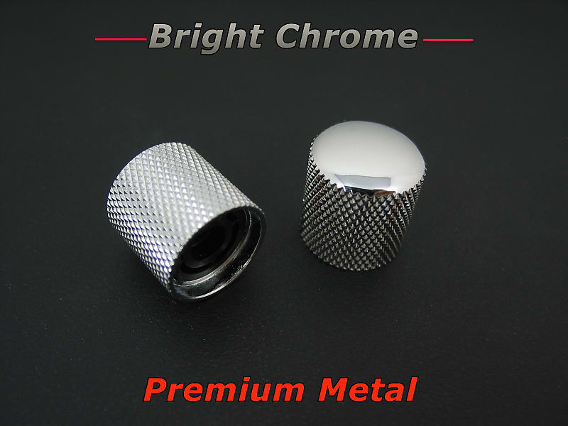 Premium Metal Control Knobs for Telecaster Knurled Inserts Reverb