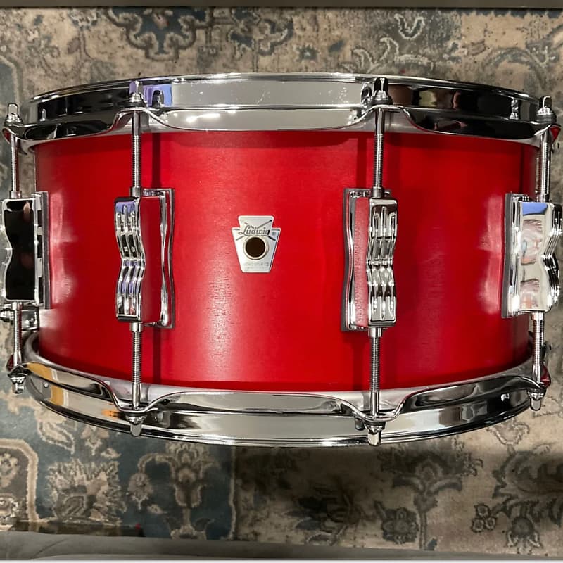 (MINT) Ludwig NeuSonic Snare Drum 6.5x14 Satin Red image 1