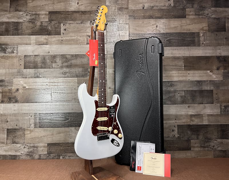 Fender American Ultra Stratocaster - Arctic Pearl with Rosewood Fingerboard image 1