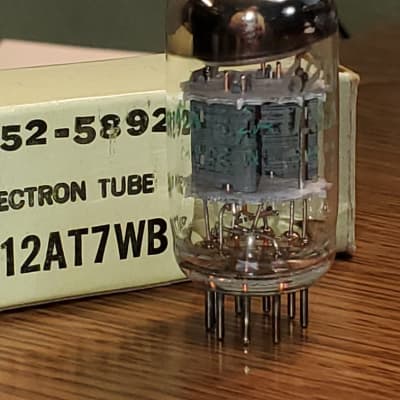 Matched pair: GE 12SN7GTA vacuum tubes - new old stock - original boxes - matching date selling codes