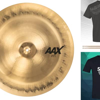 Sabian AAX 20" Chinese Effect/Crash Cymbal Brilliant Bundle & Save Made in Canada Authorized Dealer image 1