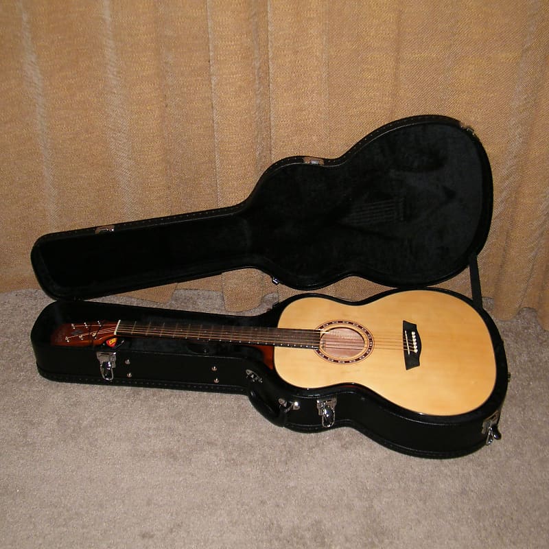 Washburn F5 Apprentice Series Folk Acoustic Guitar - Cracked Neck image 1