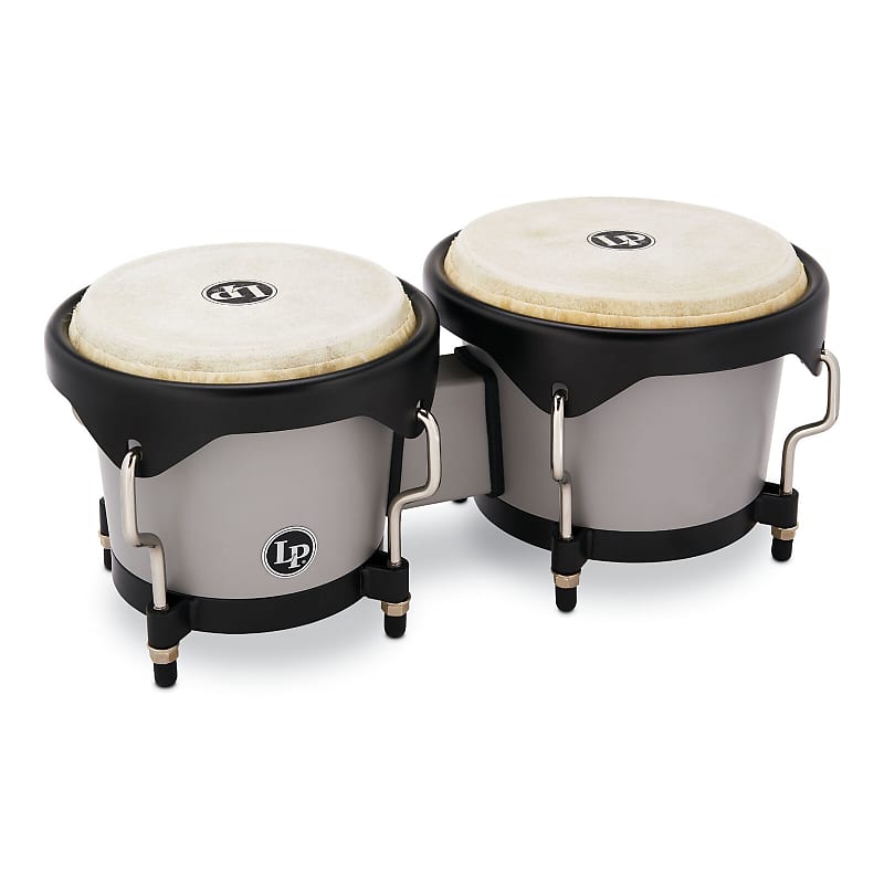 Latin Percussion Bongos Drum Set Discovery Series Silver Reverb